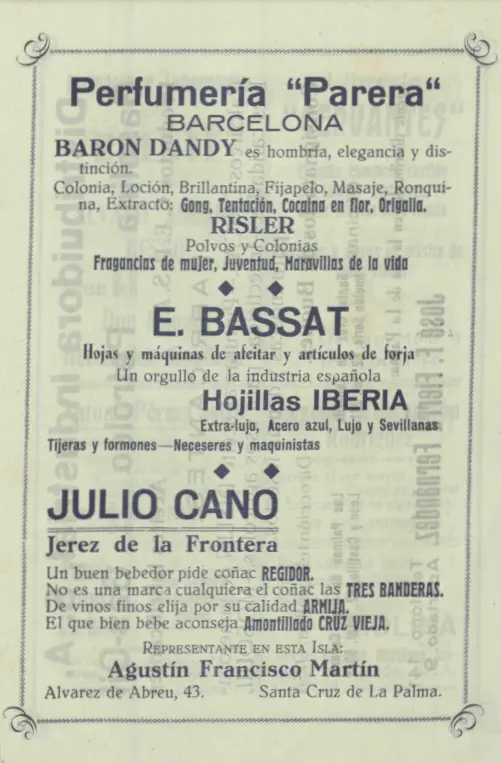 Programa Bajada de La Virgen, 1945.